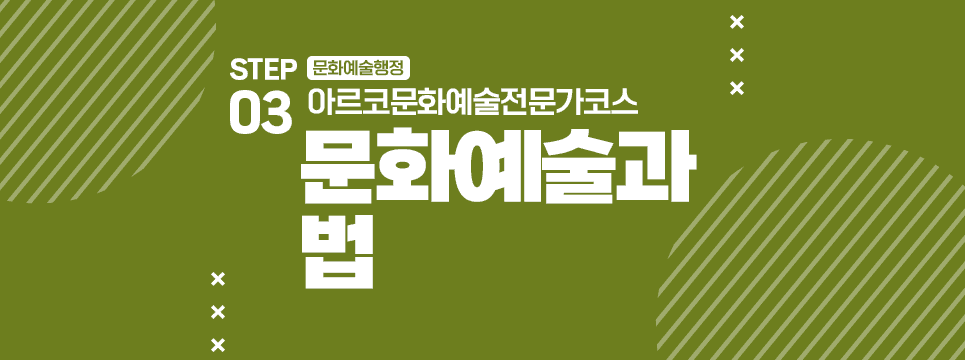 STEP03 문화예술행정 아르코문화예술전문가코스 문화예술과 법