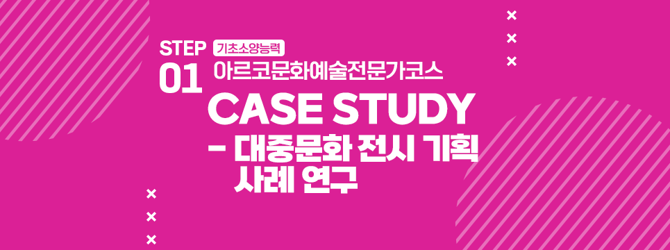 STEP01 기초소양능력 아르코문화예술전문가코스 CASE STUDY - 대중문화 전시 기획 사례 연구