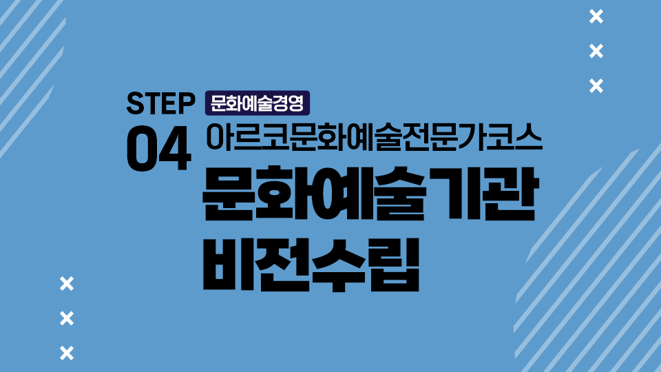 STEP04 문화예술경영 아르코문화예술전문가코스 문화예술기관 비전수립
